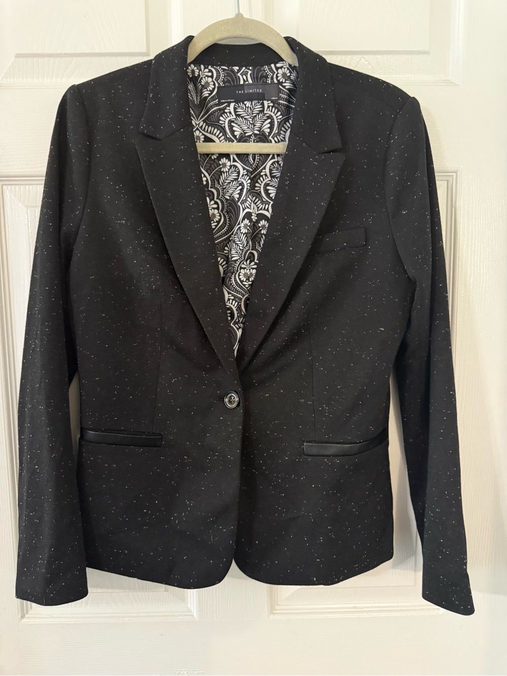 Black Speckled Women's Blazer Jacket - The Limited Size M